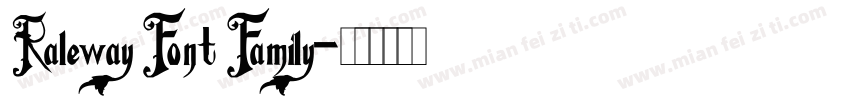 Raleway Font Family字体转换
